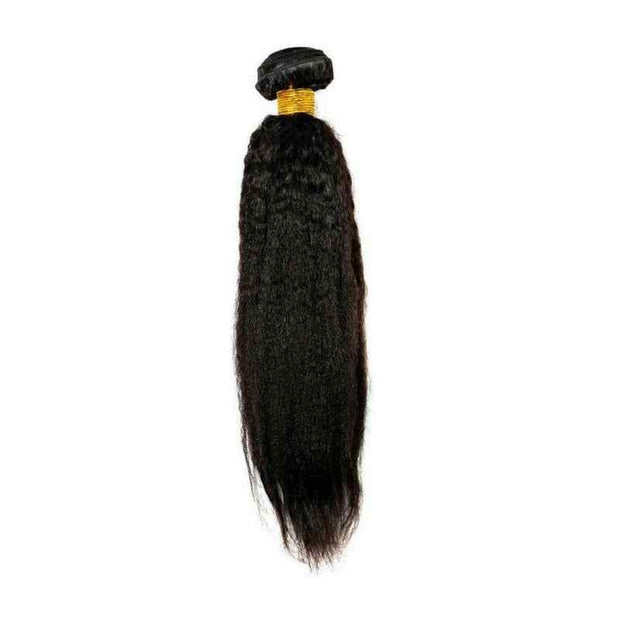 Kinky Straight Hair Extensions – 100% Human Hair, Natural Soft Texture